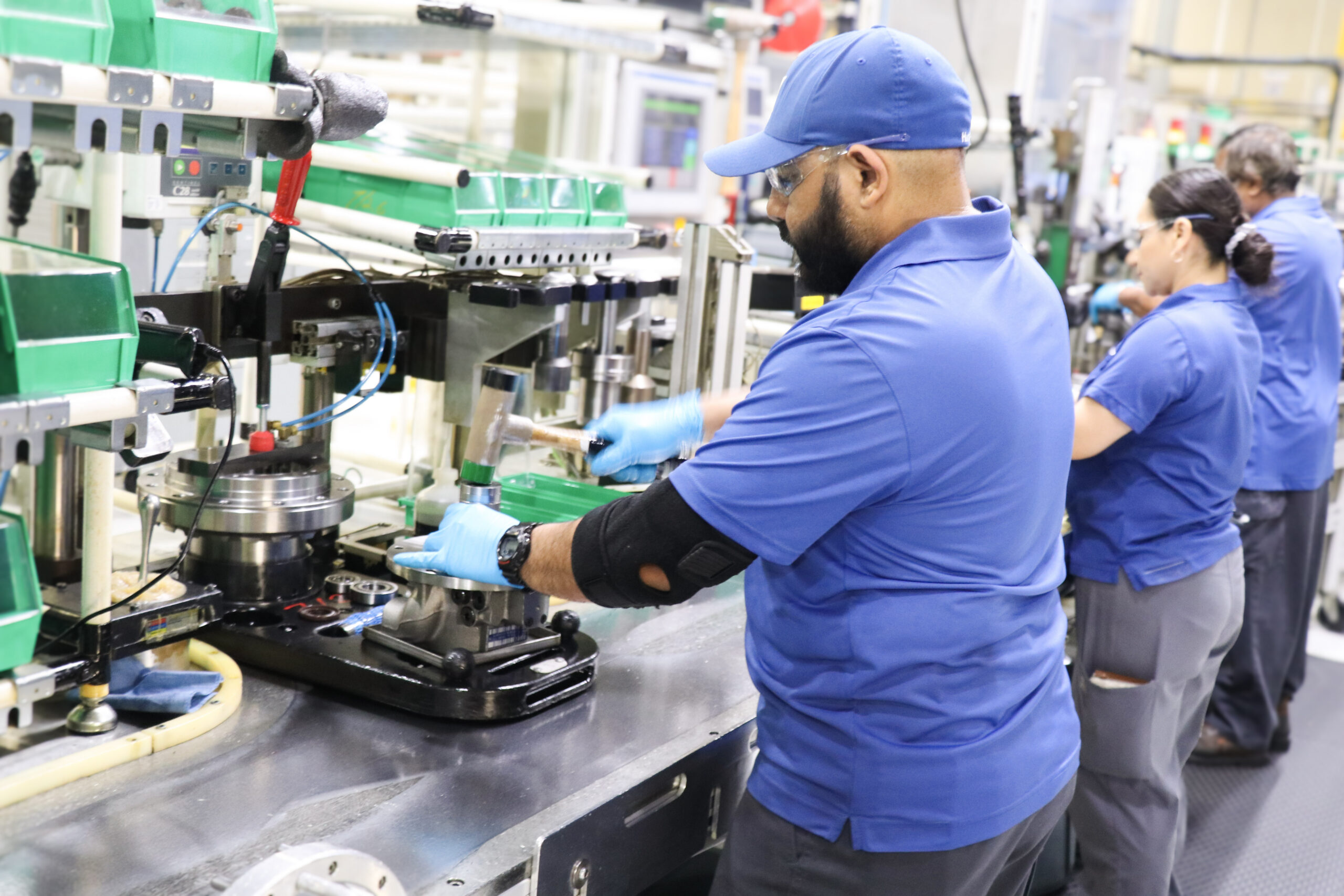 Workers at Bonfiglioli in Hebron
