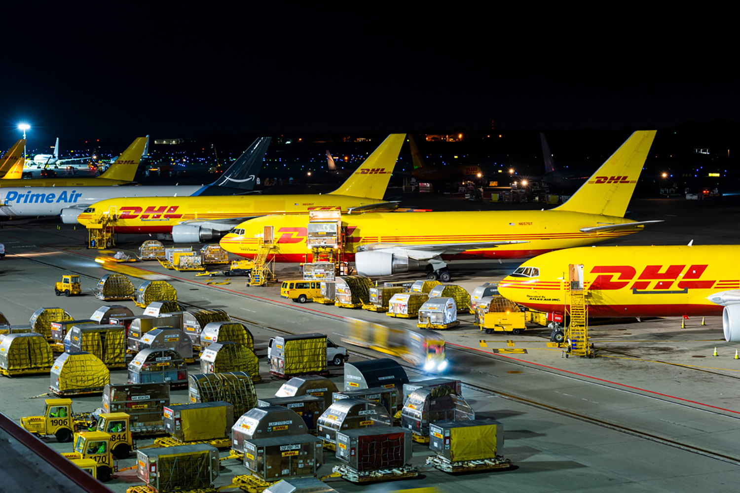 DHL operations at CVG airport.