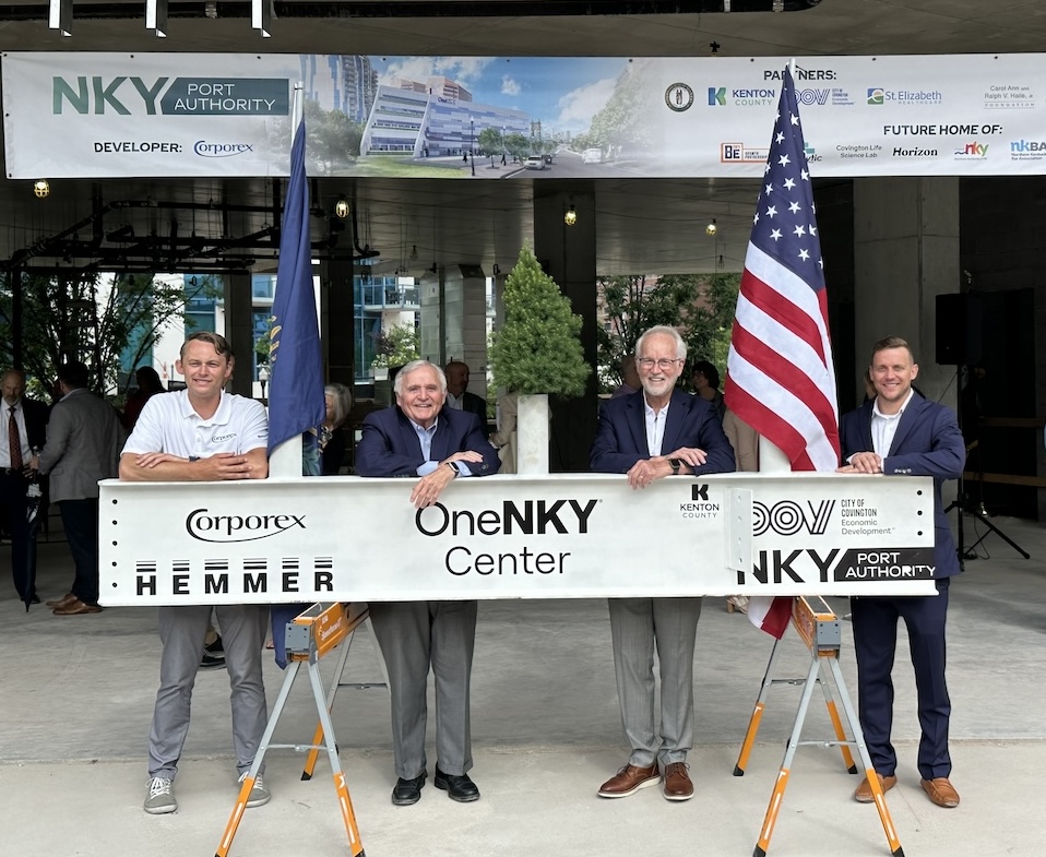 Paul Hemmer OneNKY Center topping out