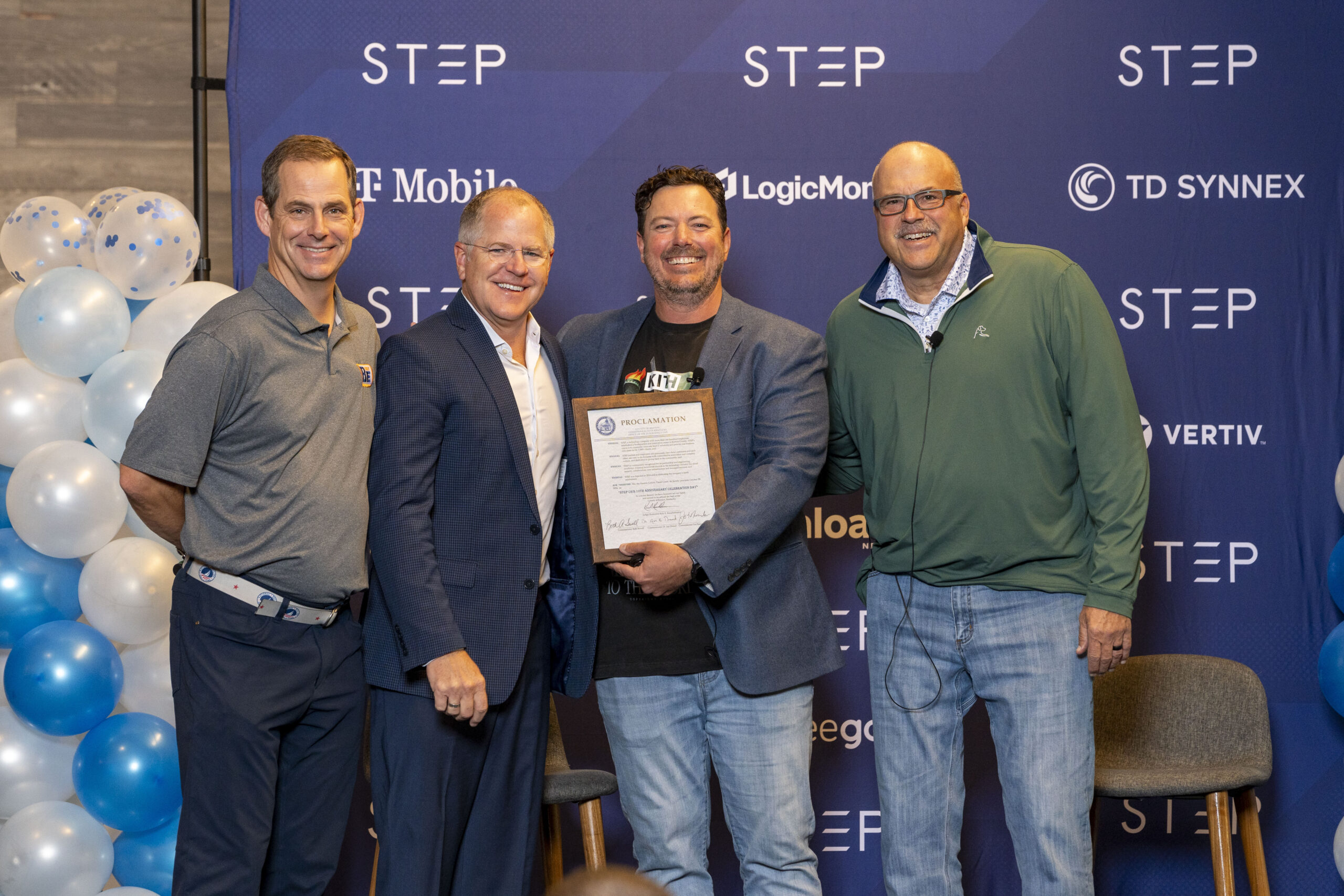 BE NKY CEO Lee Crume and others at STEP award ceremony