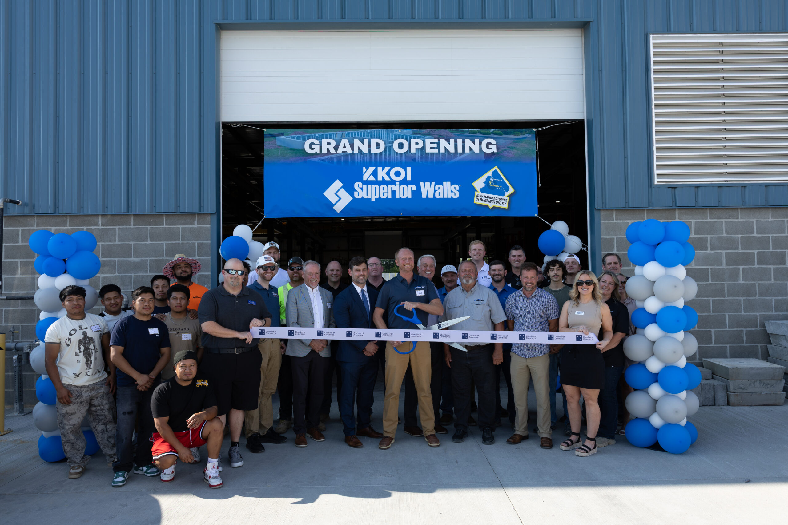 KOI Superior Walls ribbon cutting