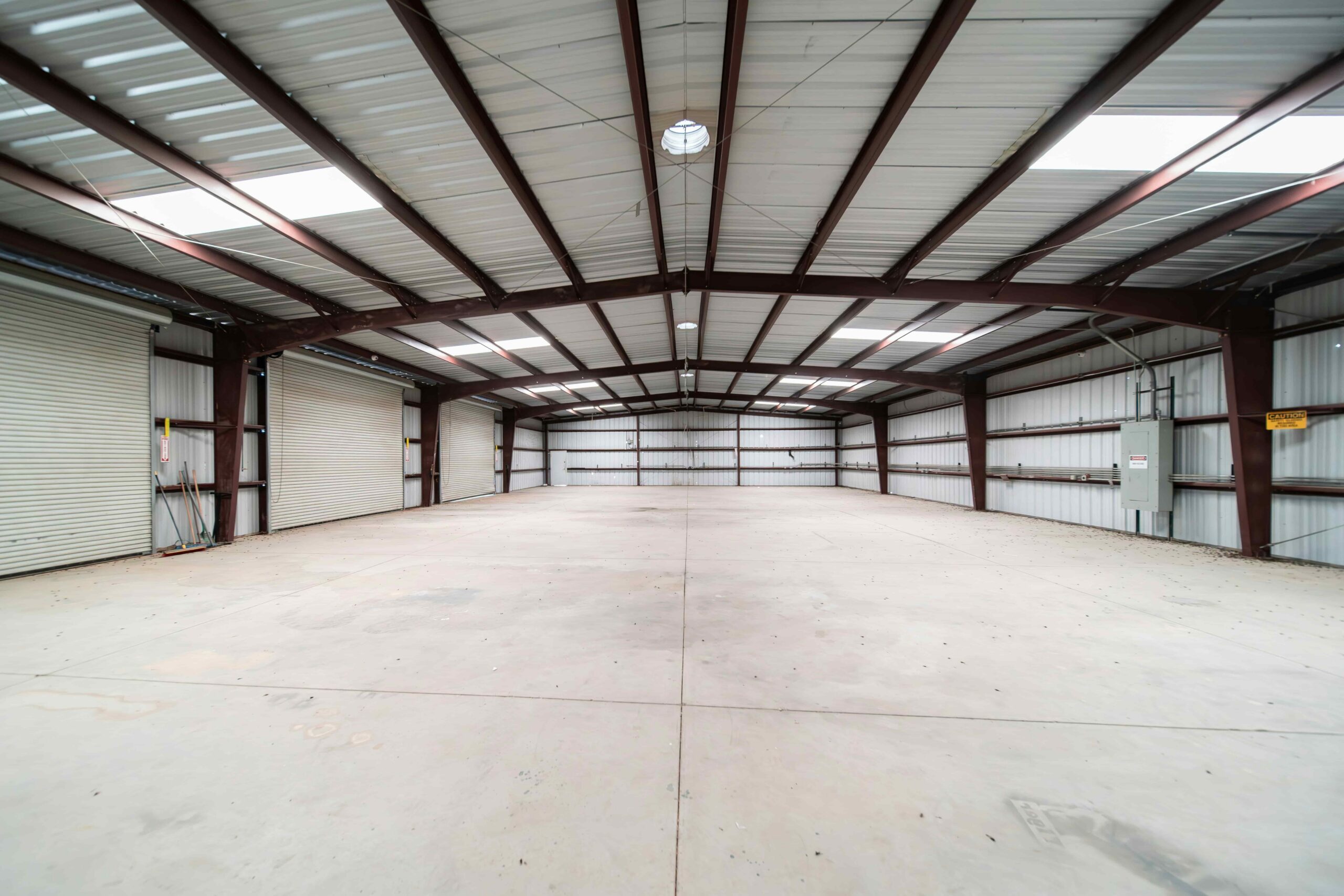 Empty warehouse ahead of business relocation
